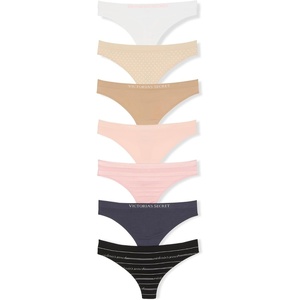 Victoria’s Secret Women’s Seamless Thong Underwear, Panties for Women, Multi Pack (XS-XXL)(Neutrals Mix)