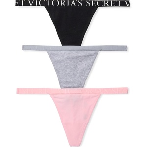 Victoria’s Secret Women’s String Cotton Thong Underwear, Panties for Women, Multi Pack (XS-XXL)(Multi)