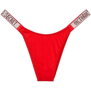 Victoria’s Secret Women’s Very Sexy Shine Strap Brazilian Underwear, Moderate Coverage Panties for Women (XS-XXL)(Lipstick Smooth)